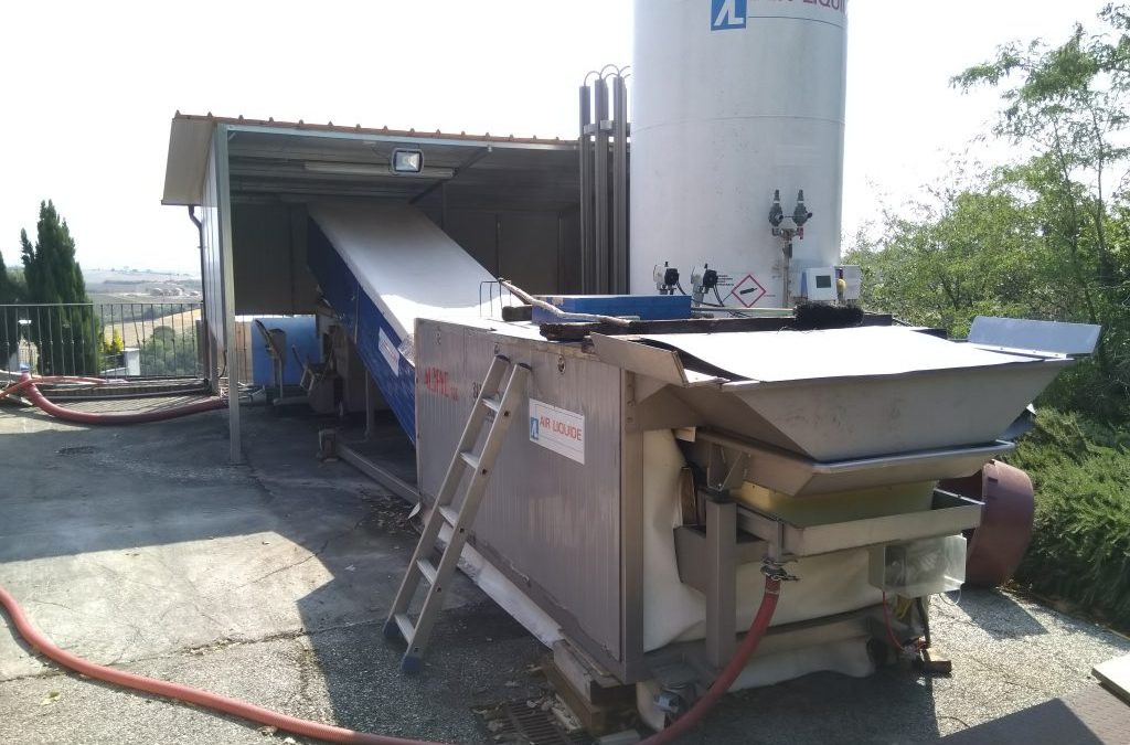 Siprem Alcryo 100 Continuous grape cooling system at 10 tons per hour
